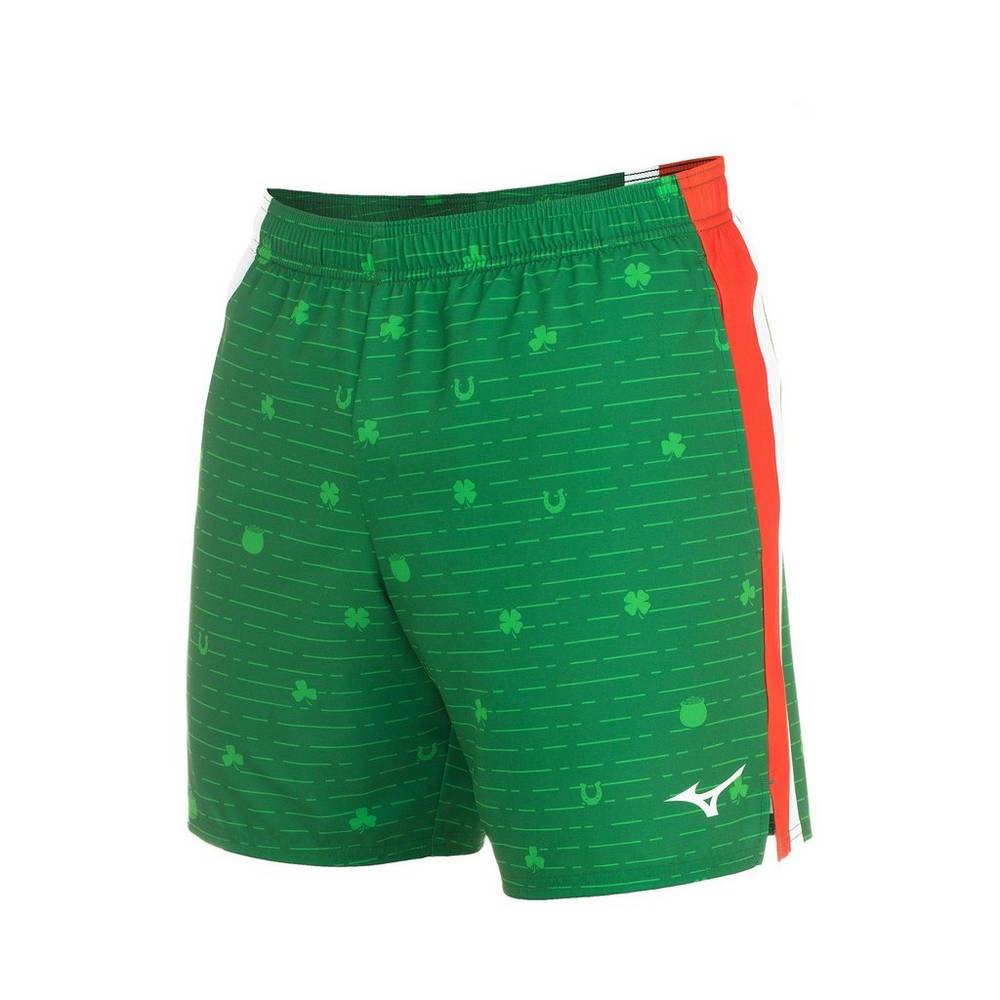 Mizuno Men's Printable 7" Shorts Green (422069-USP)